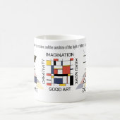Mug Neoplasticisme Art Monogramme Stylish. Lettre Z (Centre)