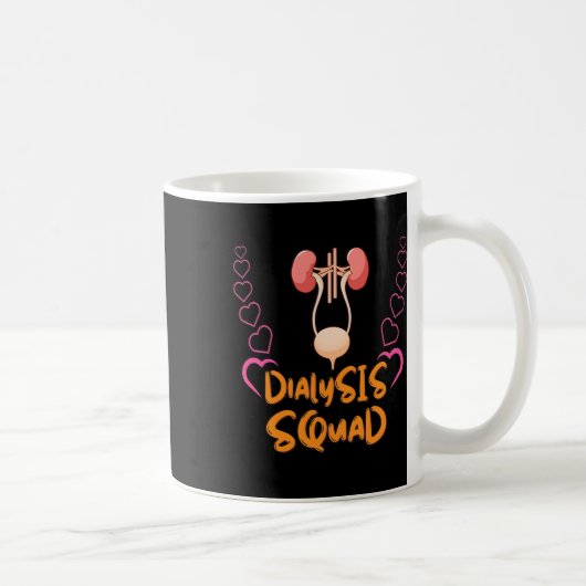 Mug Néphrologie de l'infirmière dialyse Maladie rénale (Droite)