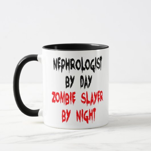 Mug Nephrologue Zombie plaisanter (Gauche)