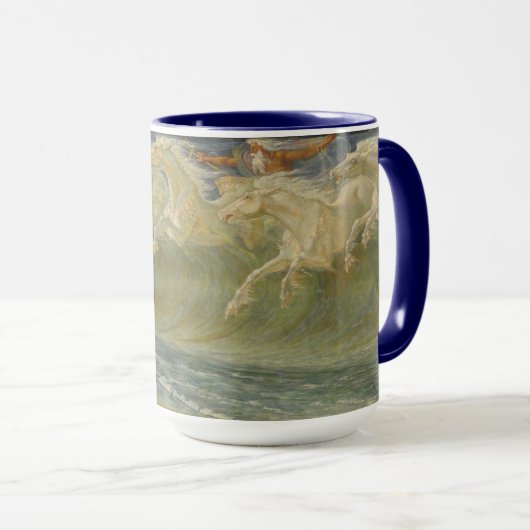 Mug Neptune's Horses by Walter Crane (Devant droit)