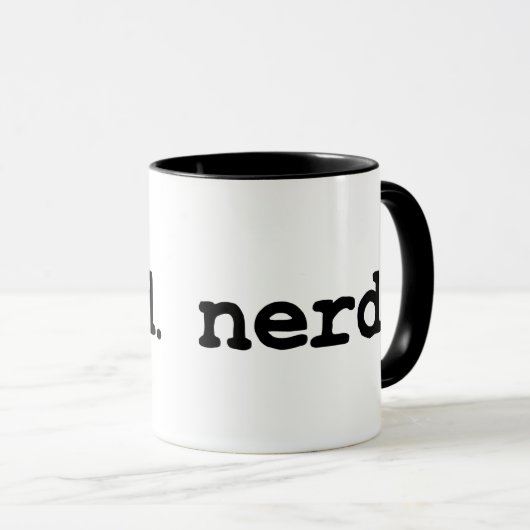 Mug nerd. (Devant droit)
