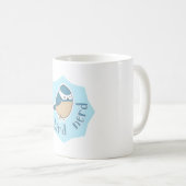 Mug nerd des oiseaux mignon oiseau bleu (Devant droit)
