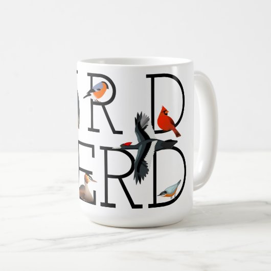 Mug Nerd d'oiseaux (Devant droit)