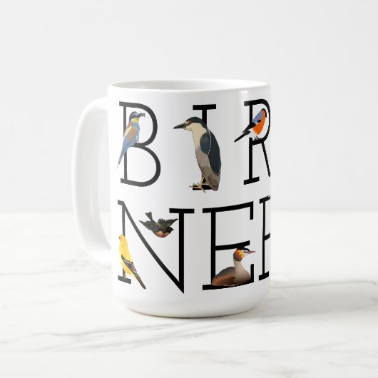 Mug Nerd d'oiseaux (Devant gauche)