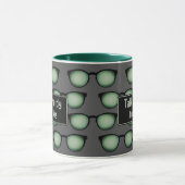 Mug Nerd plaisanterie - Lunettes et programmateur info (Centre)