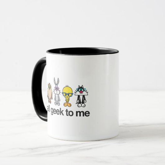 Mug Nerds LOONEY TUNES™ - Tous Geeks pour moi (Devant gauche)