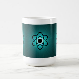 Mug Nerdy Atomic Mug, Turquoise