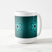 Mug Nerdy Atomic Mug, Turquoise (Devant droit)