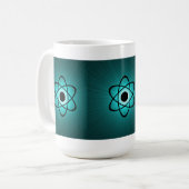 Mug Nerdy Atomic Mug, Turquoise (Devant gauche)