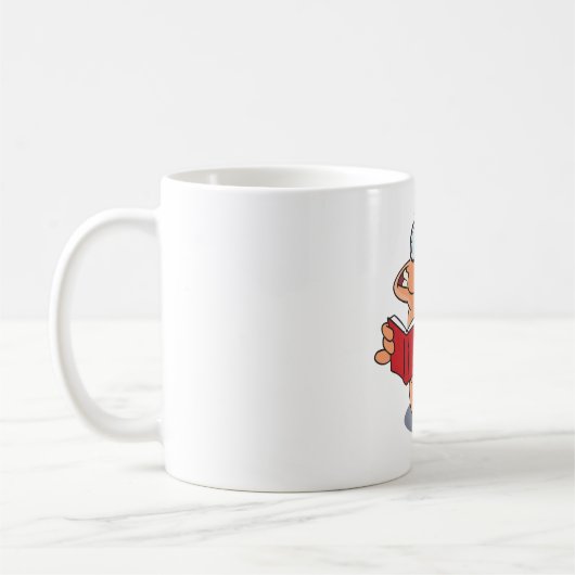 Mug Nerdy Bookworm Lire Un Livre (Gauche)