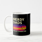 Mug Nerdy Dads Build Character, Retro Tabletop Rpg Fat (Gauche)