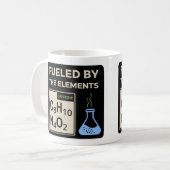 Mug Nerdy Gift for Coffee Lovers Fueled by the Element (Devant gauche)