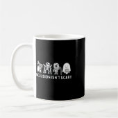 Mug N'est pas effrayant professeur Skeleton Ghost Cute (Gauche)