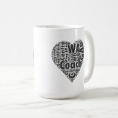 Mug Net-ball de slogan de légende d'entraîneur (Devant droit)