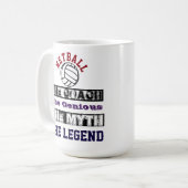 Mug Net-ball de slogan de légende d'entraîneur (Devant gauche)
