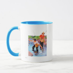 Mug Netting A Fish par R.J. Cavaliere