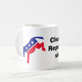 Mug Nettoyant le désordre républicain depuis 1932. (Devant gauche)