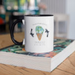 Mug Nettoyer nos océans | Aquarelle Orca Whale Monogra<br><div class="desc">Design personnalisé tendance. Ces tasses font le cadeau parfait. Ajoutez votre libellé personnalisé à cette conception à l'aide des cases "Modifier ce modèle de conception" situées à droite de l'élément, ou cliquez sur le bouton bleu "Customiser" pour arranger le texte, modifier les polices et les couleurs et ajouter des informations...</div>