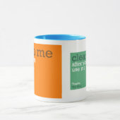 Mug Nettoyez-moi (Centre)