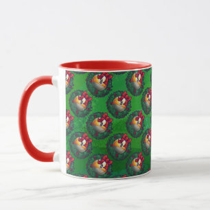 Mug Neuf boule dans la couronne Motif sur vert