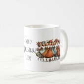 Mug Neuf Dames Fantaisistes Dançant 12 Jours 11oz (Devant droit)