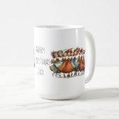 Mug Neuf Dames Fantaisistes Dançant 12 Jours 15oz (Devant droit)