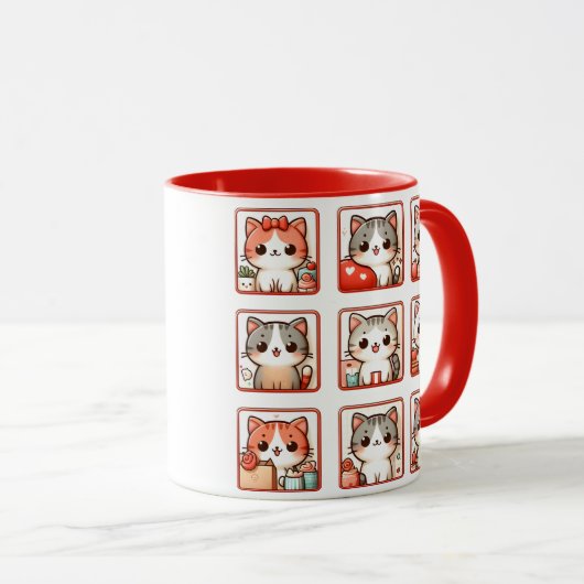 Mug Neuf Émotions Feline (Devant droit)