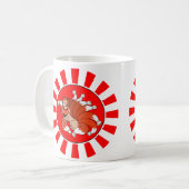 Mug Neuf ont coupé la queue Fox rouge (Kitsune) (Devant gauche)