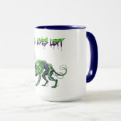 Mug Neuf Vies Laissé Chat Noir Halloween (Devant droit)