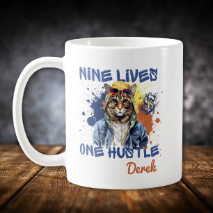 Mug Neuf vies une agitation Chat Hip Hop