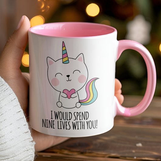 Mug Neuf Vit Cute Catcorn Kawaii Valentines Day
