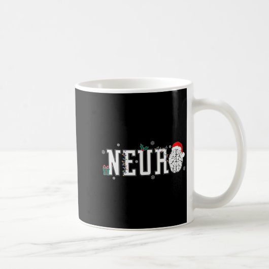 Mug Neuro Nurse Brain Santa Hat Neuroscience Nursing C (Droite)