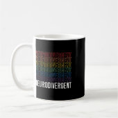 Mug Neurodivergent Neurodiversité Rainbow Adhd Asd (Gauche)