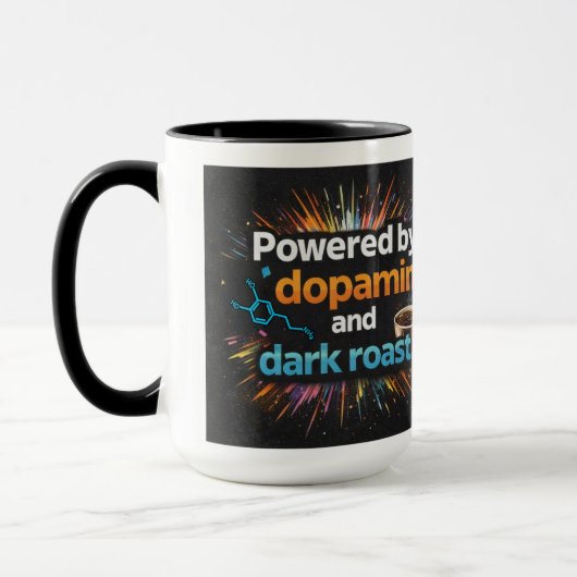 Mug  Neurodivergent Powered by Dopamine Coffee  (Gauche)