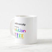 Mug Neurodiversité Bienvenue dans l'Évolution (Devant gauche)