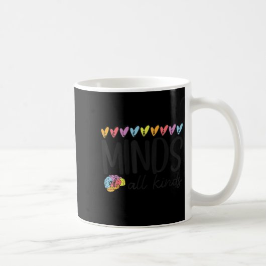 Mug Neurodiversité colorée L'autisme Célèbre L'Esprit  (Droite)