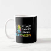 Mug Neurodiversité Spectre Autisme Asd Adhd Rainbow Br (Gauche)