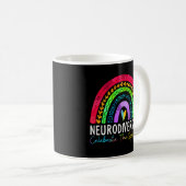 Mug Neurodiversité Spectre de l'autisme Asd Adhd Rainb (Devant droit)