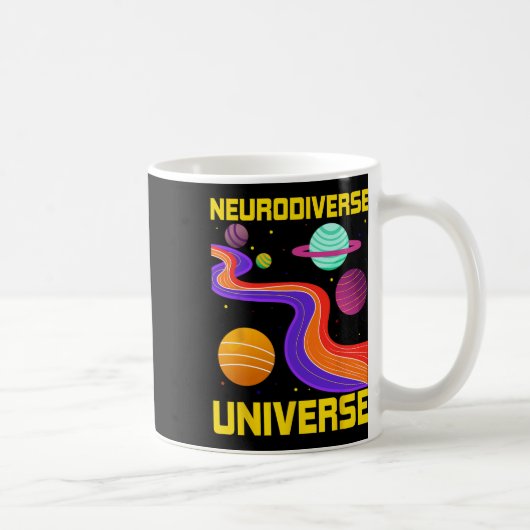 Mug Neurodiversité Univers Neurodiversité Adhd Autisme (Droite)