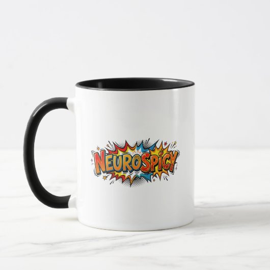 Mug Neuroépicé Funny Retro Bande Dessinée ADHD Autisme (Gauche)