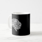 Mug Neurologie Anatomique Typographie du cerveau Neuro (Devant gauche)