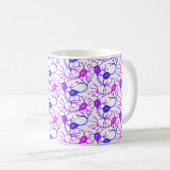 Mug Neurones Connectés Néon Violet (Devant droit)