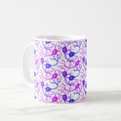 Mug Neurones Connectés Violet Néon (Devant gauche)