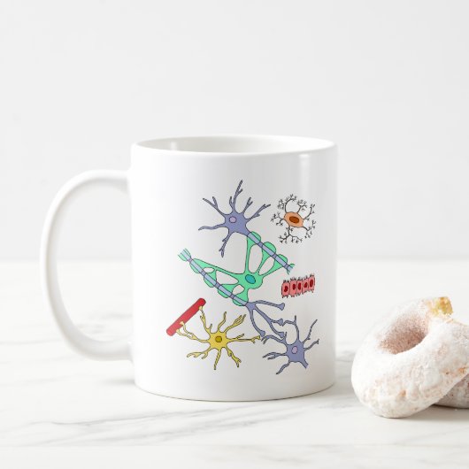 Mug Neurones et glie (Avec donut)