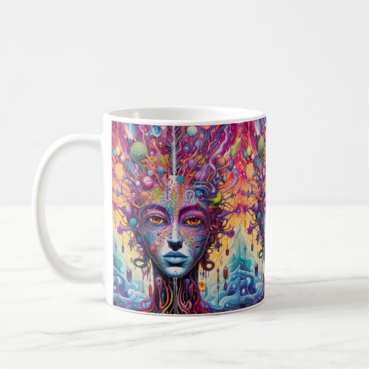 Mug Neuroscience Art psychédélique (Gauche)