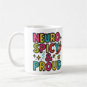 Mug Neurospicy and Proud – Bright Neurodivergent Pride (Gauche)
