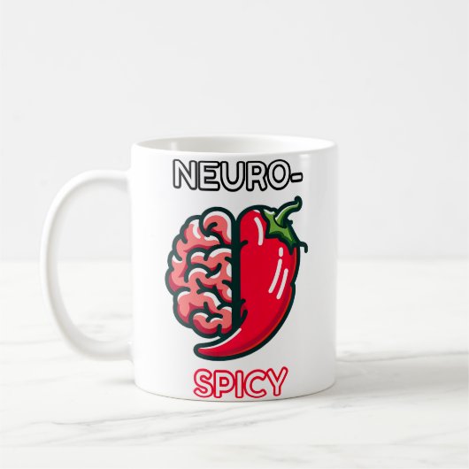 Mug Neurospicy Neurodivergence Funny Adhd Autism Humor (Gauche)