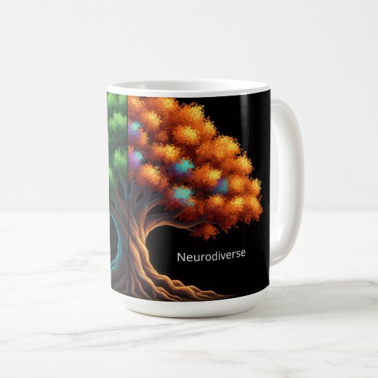 Mug Neurotypique vs Neurodiverse (Devant droit)