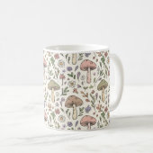 Mug Neutral Beige Earthy Mushroom Seamless Pattern (Devant droit)