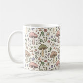 Mug Neutral Beige Earthy Mushroom Seamless Pattern (Gauche)